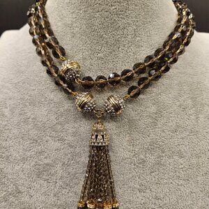 Heidi Daus Magnetic Smokey Quartz Jewelry Set